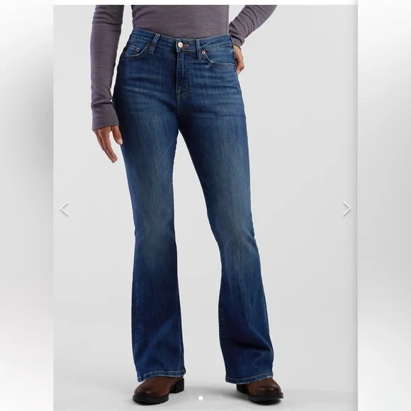 Title Nine Performance High Rise Flare Jeans - Picture 1 of 12